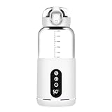 Flaschenwärmer Baby Unterwegs,Tragbarer Flaschenwärmer Baby mit USB-Aufladbar,Flaschenwärmer für Unterwegs mit Temperatur, 5min Schnelle,5200mAh kann,300ml Babykostwärmer für zu Hause oder auf Reisen